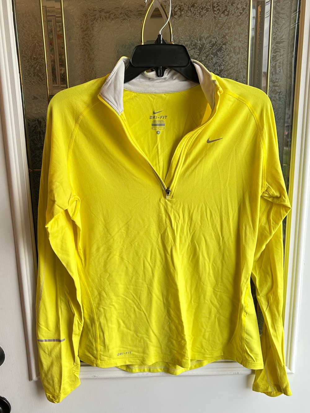Nike Dri-Fit Women's Neon Yellow Quarter Zip